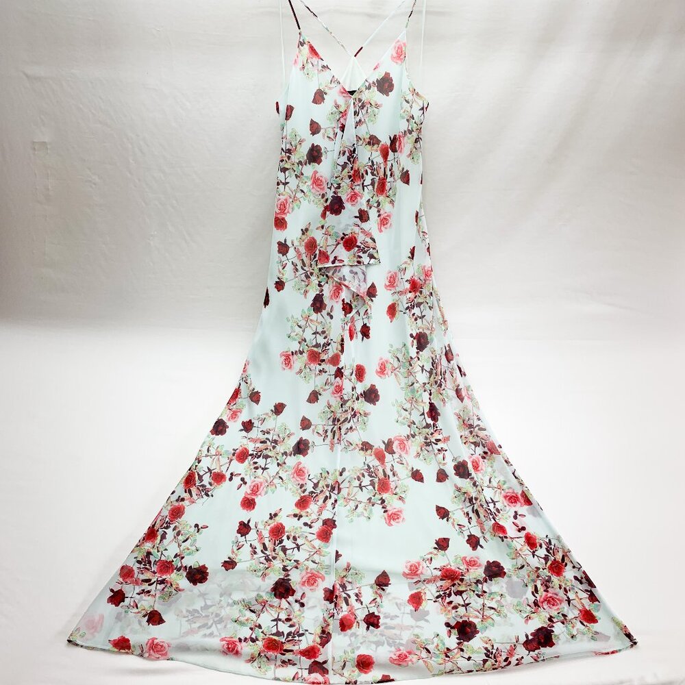 Cynthia Steffe Maxi Dress Size 4 Spaghetti Straps, Halter Back, Fully Lined